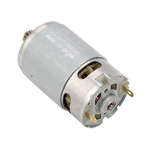 Aramox Brandneu, 12 Zähne Zahnrad Zweigeschwindigkeits -DC -Motor für Elektrische Bohrmaschinenmaschinen, Kleine Körper, Hohe Leistung, Geringes Geräusch, Geeignet für Elektrische (21V) von Aramox