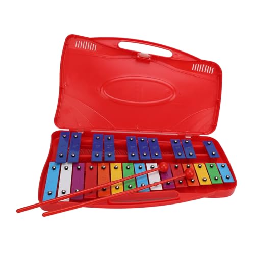 Aramox Buntes Professionelles Xylophon -Instrument von 25 Note, Ausgezeichnetes Aluminiummaterial für das Schullernen, Unterhaltung von Aramox