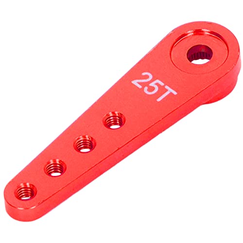 Aramox Die Prämienqualität Verlängerte 25 -t -einseitige Lenk Aluminium Servo Horn für RC Autos (Rot) von Aramox