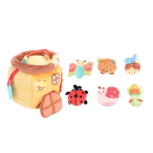 Aramox Honey Jar Plush -Spielzeug, Babygefülltes Tierspielzeug mit Weichem Plüsch und Baumwollfüllung, Leichtes und Kompaktes, Beruhigendes Schlafenszeitbegleiter von Aramox