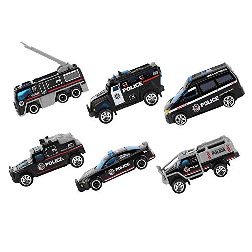 Aramox Präzise Engineering Car Model Legierung Simulationsfahrzeug für Spielzeug 1:64 Skalierungen Hochsimulationsauto Modell 6PCS Stiecasting Cartoon Toy für (Eine besondere von Aramox