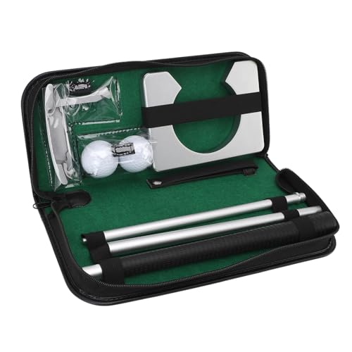 Aramox Puting Ball Game Set Premium -Qualitäts -Aluminium Legierungsmaterial, Hochsimulationsdesign Indoor Putter Übung Equipment Kit für Home Office, Kompakt und Tragbar Aramox Puting Ball Game Set Premium -Qualitäts -Aluminium Legierungsmaterial, Hochsimulationsdesign Indoor Putter Übung Equipment Kit für Home Office, Kompakt und Tragbar von Aramox