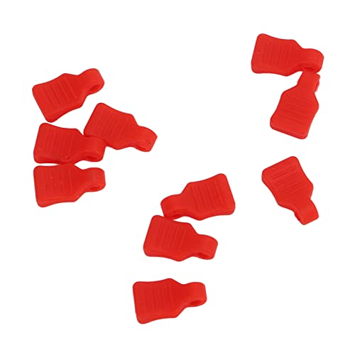 Aramox RC-Körperklammern RC-Auto Clips RC-Schalenclips 10pcs Anti-Dropping Silicon-Design-Schutzfixierung für 1/18 1/24 Fernbedienungsauto mit Haltbarem Eisenmaterial und Vielseitigen Farben (Rot) von Aramox
