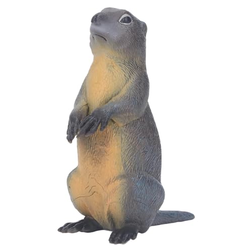 Groundhog Statue Lifelike Wild Animal Skulptur Modell für Kinderausbildung, Heimdekoration, Plastikmaterial (PL127-1010) (PL127-1015) von Aramox