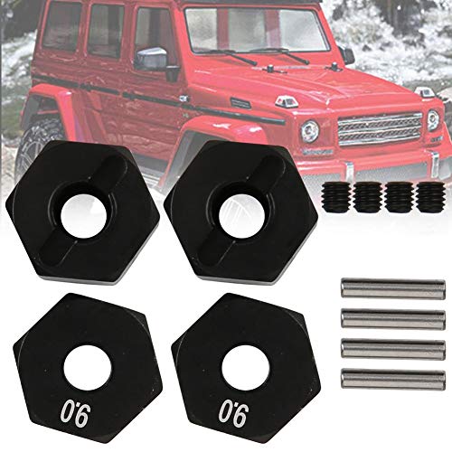 Hochwertiger RC -Rad -Hub -Hub -Set für SCX10 90046 90047 RR10 Crawler, 3 Verschiedene Größen Erhältlich, Anodiert, 4pcs Aluminiumlegierung Material (9,0 mm) von Aramox