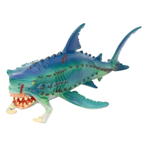 Marine Animal Model Set Haie Figuren Exquisite Details Kunststoffeinrichtung Artikel (M-1332 Monsterfisch (der Mund kann geöffnet und) von Aramox