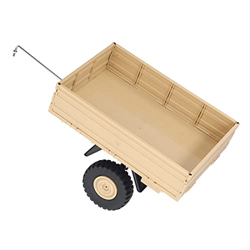 RC -Autoanhänger Fernbedienung Cargo -Träger Metallreifen für P06 -Modell Feine Arbeit für Sammler (Yellow) von Aramox