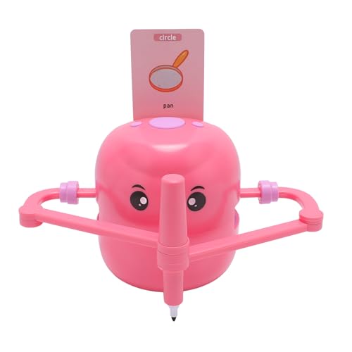 Smart Drawing Roboter, Interaktives Bildungsspielzeug für Kinder mit 100 Zeichenkarten 2 Stifte für 5 Jahre und Up -Jungen und Mädchen (Rosenrot) von Aramox