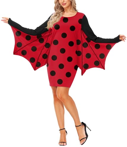 Arankhiger Damen Halloween Kostüm Langarm Karneval Kürbis Insekt Party Kleid XXL Arankhiger Damen Halloween Kostüm Langarm Karneval Kürbis Insekt Party Kleid XXL von Arankhiger