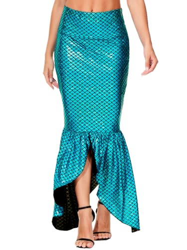 Arankhiger Damen Meerjungfrau Kostüm Glänzend Maxi Kleid Rollenspiel L Arankhiger Damen Meerjungfrau Kostüm Glänzend Maxi Kleid Rollenspiel L von Arankhiger