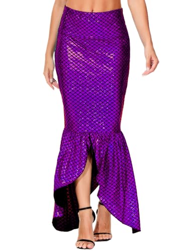 Arankhiger Damen Meerjungfrau Kostüm Glänzend Maxi Kleid Rollenspiel S Arankhiger Damen Meerjungfrau Kostüm Glänzend Maxi Kleid Rollenspiel S von Arankhiger
