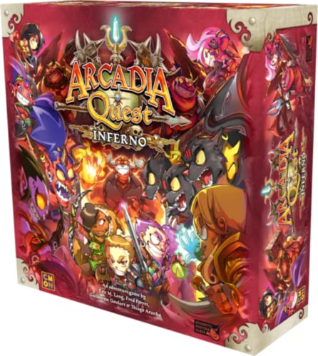 CMON coolminiornot cmnaq018 Arcadia Quest Inferno Spiel von CMON