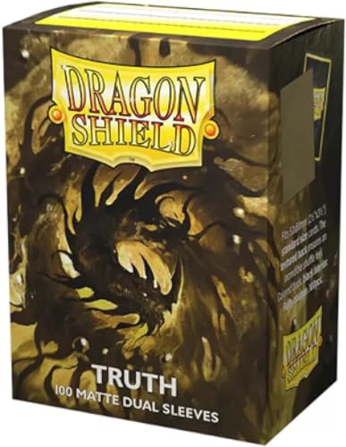 Arcane Tinmen ApS ART15060 Sleeves (Gold) Dragon Shield: Matte – Dual Truth (100), Small von Dragon Shield