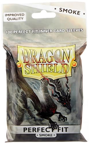 Dragon Shield: Perfect Fit Inner Sleeves – Smoke/Clear(100) von Dragon Shield