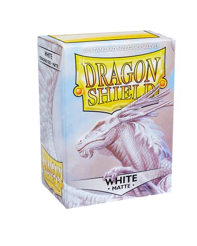 Dragon Shield Standard Sleeves (Matte White), multicoloured, ART11005 von Pegasus Spiele