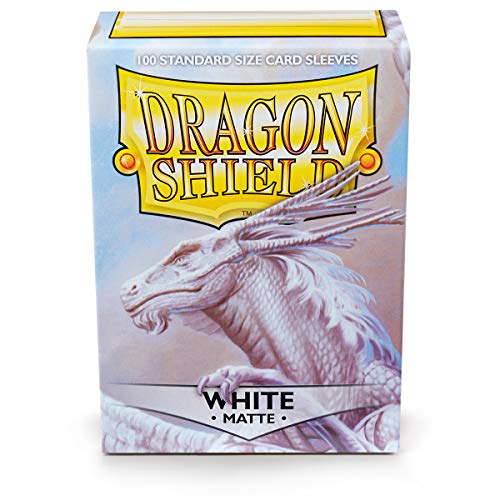 Dragon Shield Standard Sleeves (Matte White), multicoloured, ART11005 von Pegasus Spiele