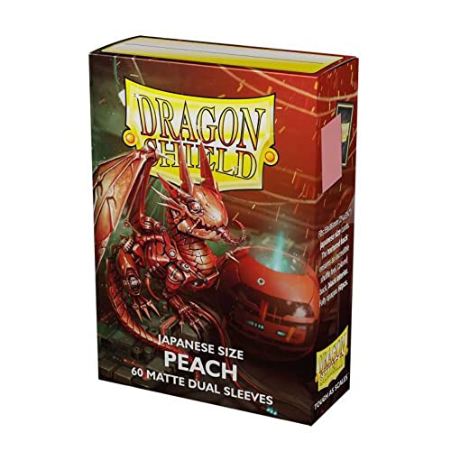 Arcane Tinmen Dragon Shield Japanese Size Matte Dual Sleeves - Peach Piip (60 Sleeves) Arcane Tinmen Dragon Shield Japanese Size Matte Dual Sleeves - Peach Piip (60 Sleeves) von Dragon Shield