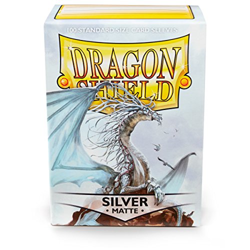 Dragon Shield - Matte Standard Size Sleeves 100Pk - Silver von Arcane Tinmen
