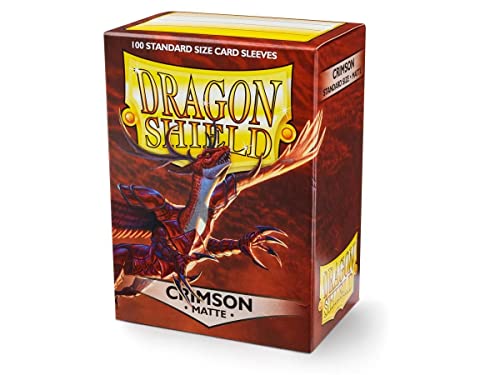 Arcane Tinmen ART11021 Matte Crimson 100 Protective Sleeves Card von Dragon Shield