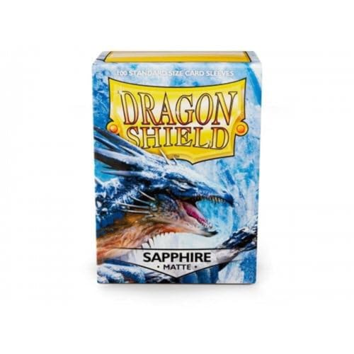 Dragon Shield - Matte Standard Size Sleeves 100Pk - Sapphire von Arcane Tinmen