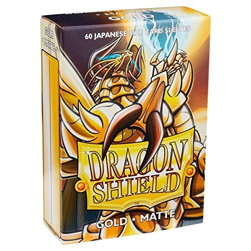 Dragon Shield - Matte Japanese Size Sleeves 60Pk - Gold von Arcane Tinmen