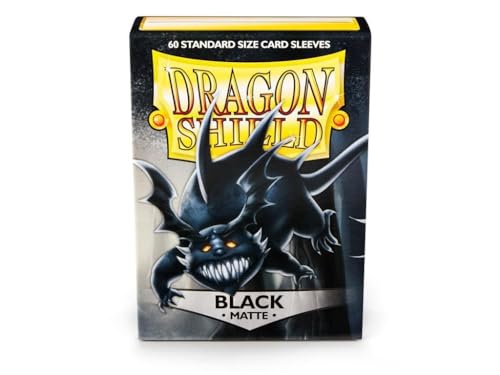 Arcane Tinmen ApS ART11202 Sleeves Black (60)' Dragon Shield Matte Schwarz Card Game, One Size von Arcane Tinmen