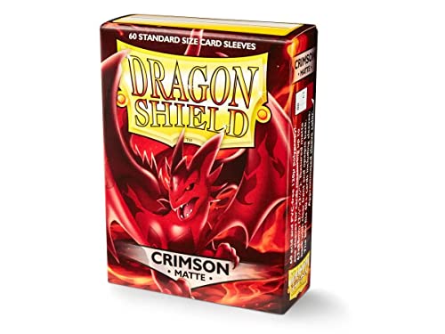 Arcane Tinmen ApS ART11221 Sleeves: Dragon Shield Matte Crimson (Red) (60) Card Game, One size von Arcane Tinmen