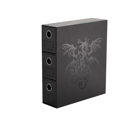 Arcane Tinmen ApS ART33700 Dragon Shield: Fortress Card Dravers – Black von Dragon Shield