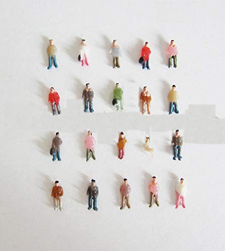 100 x Modell Stehende Sitzende Figuren Menschen Handbemalt 1:300 Schmalspur von Archifreunde