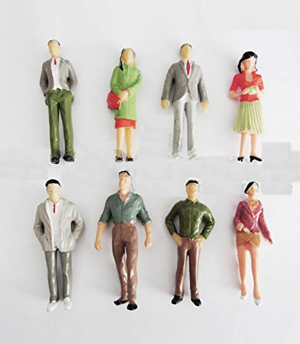 Archifreunde Modellfiguren, 15 Stück, Handbemalt, für Modellbahn Spur G, Kind, 6,8 - 7,6 cm (Erwachsene), 3 - 4 cm (Kinder), TOYS_AND_GAMES von Archifreunde