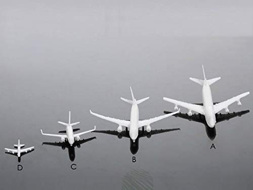 2 x schöne Modell Flugzeug Typ A - 7cm für Flughafen Modellbau 1:500 - 1:1000 von Archifreunde