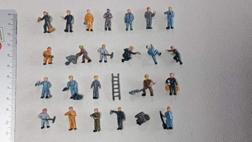 25 x Modelleisenbahn Arbeiter H0 Bauarbeiter Figuren 1:87 25 x Modelleisenbahn Arbeiter H0 Bauarbeiter Figuren 1:87 von Archifreunde