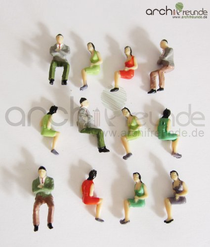 25 x Sitzende Figuren für Modellbau 1:50, Modelleisenbahn Spur 0 25 x Sitzende Figuren für Modellbau 1:50, Modelleisenbahn Spur 0 von Archifreunde