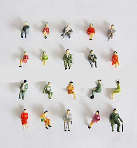 25 x Spur H0 Reisende Sitzende Figuren für Wagen Modelleisenbahn 1:87, fein bemalt!!! 25 x Spur H0 Reisende Sitzende Figuren für Wagen Modelleisenbahn 1:87, fein bemalt!!! von Archifreunde