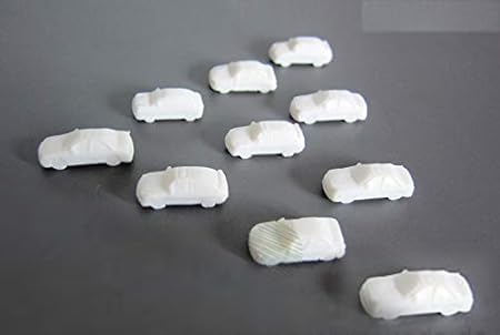 30 x Modell Autos, weiß, für Modellbau 1:250, Modelleisenbahn Schmalspur 30 x Modell Autos, weiß, für Modellbau 1:250, Modelleisenbahn Schmalspur von Archifreunde