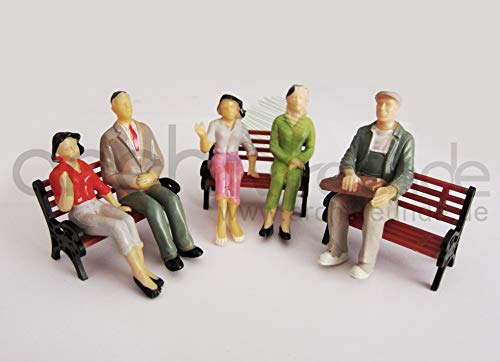 8 x Modell Figuren, sitzende, handbemalt, für Modellbau 1:25, Spur G, ohne Bank! 8 x Modell Figuren, sitzende, handbemalt, für Modellbau 1:25, Spur G, ohne Bank! von Archifreunde