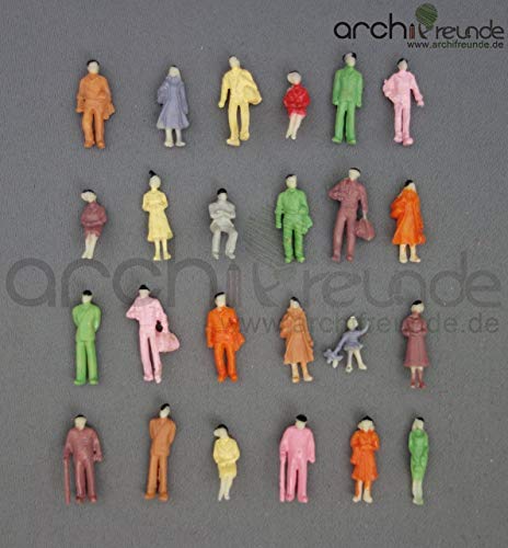 Archifreunde 100 Figuren Modellbahn H0 1:87 19 mm von Archifreunde