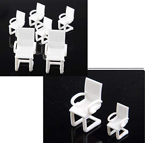 Archifreunde 2 x Moderne Modell Stuhl Modellbau Büro Wohnzimmer 1:50-1:100 Spur 0 H0 TT (1:50/75) von Archifreunde
