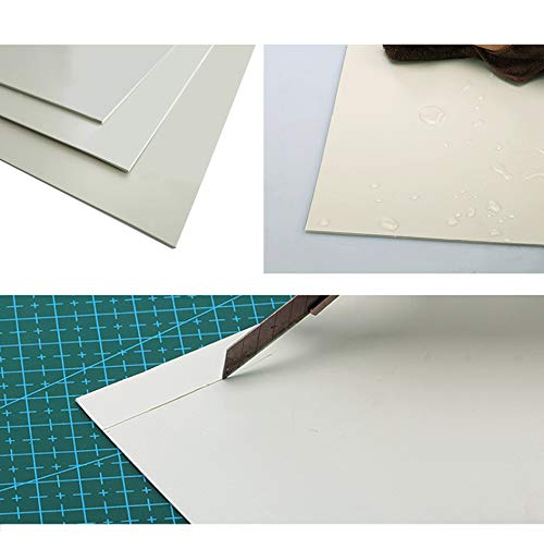 Archifreunde 4 x Kunststoffplatten ABS 300 x 200 x 1,5 mm, GRAU von Archifreunde