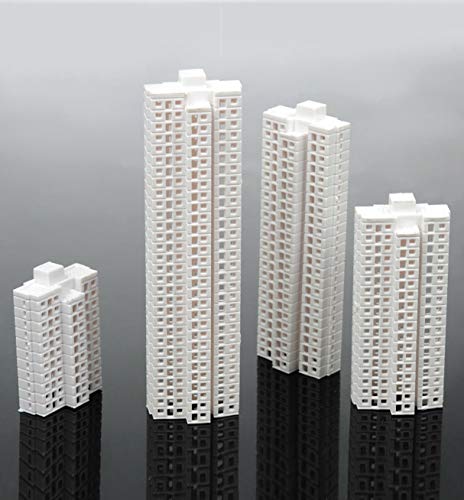 Archifreunde 4 x Modellbau Bausatz Gebäude Hochhaus 1:1000 Typ A+B+C+D von Archifreunde