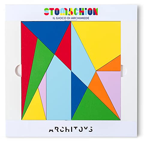 ARCHITOYS - Stomachion von Archimede - Holzpuzzle für Erwachsene und Kinder - Logikspiel - Puzzlespiel - 100% Made in Italy (Groß) von Architoys