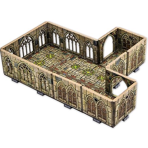 Archon Studio Dungeons & Lasers: Cursed Cathedral Miniature Terrain – unlackiert, kompatibel mit DND und anderen Tisch-RPG-Spielen von Archon Studio