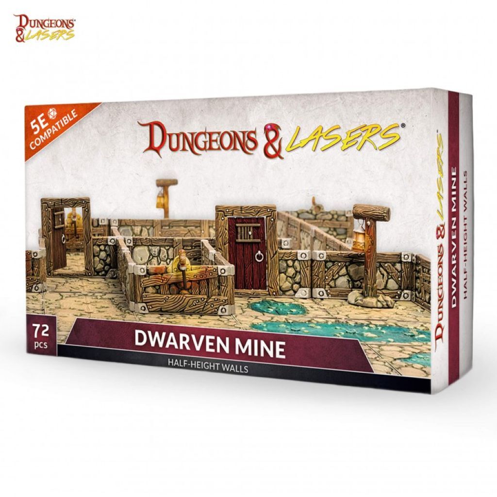 'Dungeons & Lasers - Dwarven Mine Half-Height Walls' von Archon Studio