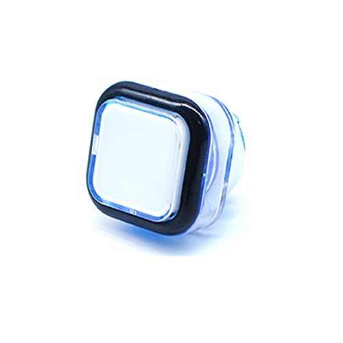 Arcity 36 mm × 36 mm Arcade LED-Drucktasten, quadratisch, beleuchtetes Licht mit integriertem Microswtich für Arcade-Maschinen, Videospiel-Konsole, DIY Jamma Mame Raspberry Neu (HY-SHANL117-1) von Arcity