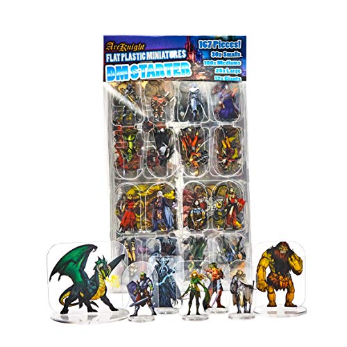 Arcknight Flache Kunststoff-Miniaturen: DM Starter Set; 167 einzigartige klassische und ikonische Minis für DND 5e und Pathfinder; erschwingliche, dünne Figuren für Dungeons and Dragons und andere Arcknight Flache Kunststoff-Miniaturen: DM Starter Set; 167 einzigartige klassische und ikonische Minis für DND 5e und Pathfinder; erschwingliche, dünne Figuren für Dungeons and Dragons und andere von Arcknight