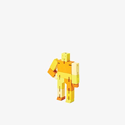 CUBEBOT® Capsule Collection | 3D Puzzle Roboter | Gelb Multi | David Weeks | Areaware (Micro) von Areaware