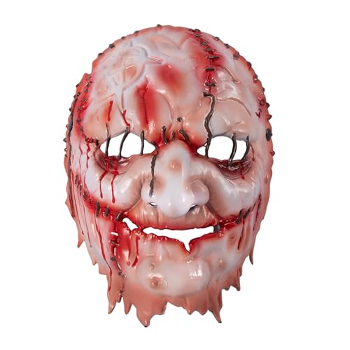 Arecobticy Gruselige Hexenparty, realistisches Design, angenehm zu tragen, ideal für Spukhaus-Themen-Event, belüftet, Halloween von Arecobticy
