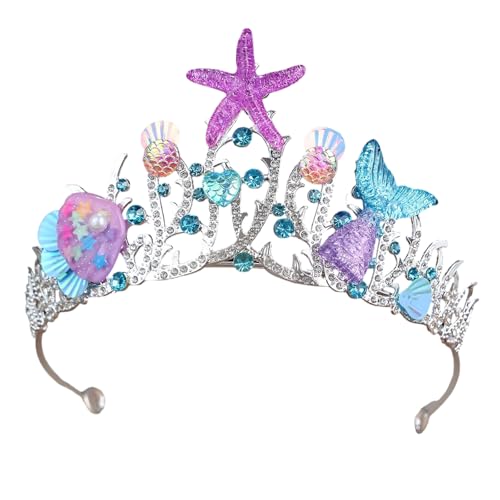 Arecobticy Luxuriöser Kopfschmuck mit Meereswind-Design für Kinder, Aufführungen, soziale Situationen, zarte Kopfbedeckung Arecobticy Luxuriöser Kopfschmuck mit Meereswind-Design für Kinder, Aufführungen, soziale Situationen, zarte Kopfbedeckung von Arecobticy