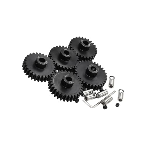 Arecobticy Motorgetriebe aus Legierung, 8 mm Schaft, geeignet für 1,5 Modi, starke Chromoly-Stahl-Ritzel, Getriebe für ferngesteuerte starke Stahl-Getriebe-Upgrades von Arecobticy
