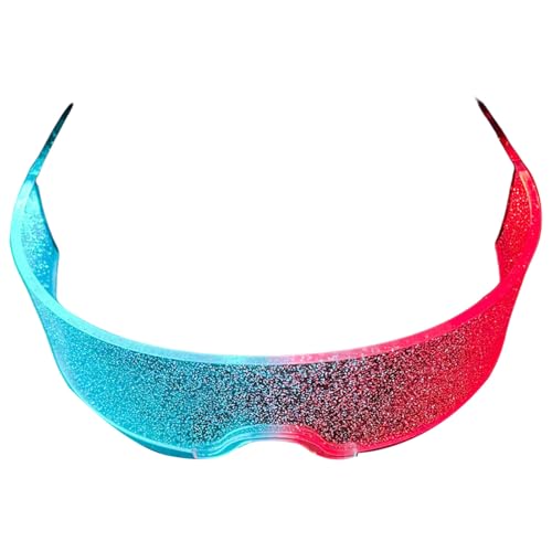 Beleuchtete Nachtclub-Brille, LED, blinkende Halloween-Dekoration für Geburtstage, Festivals und Nachtclubs, einzigartige Ausdrucksbrille von Arecobticy